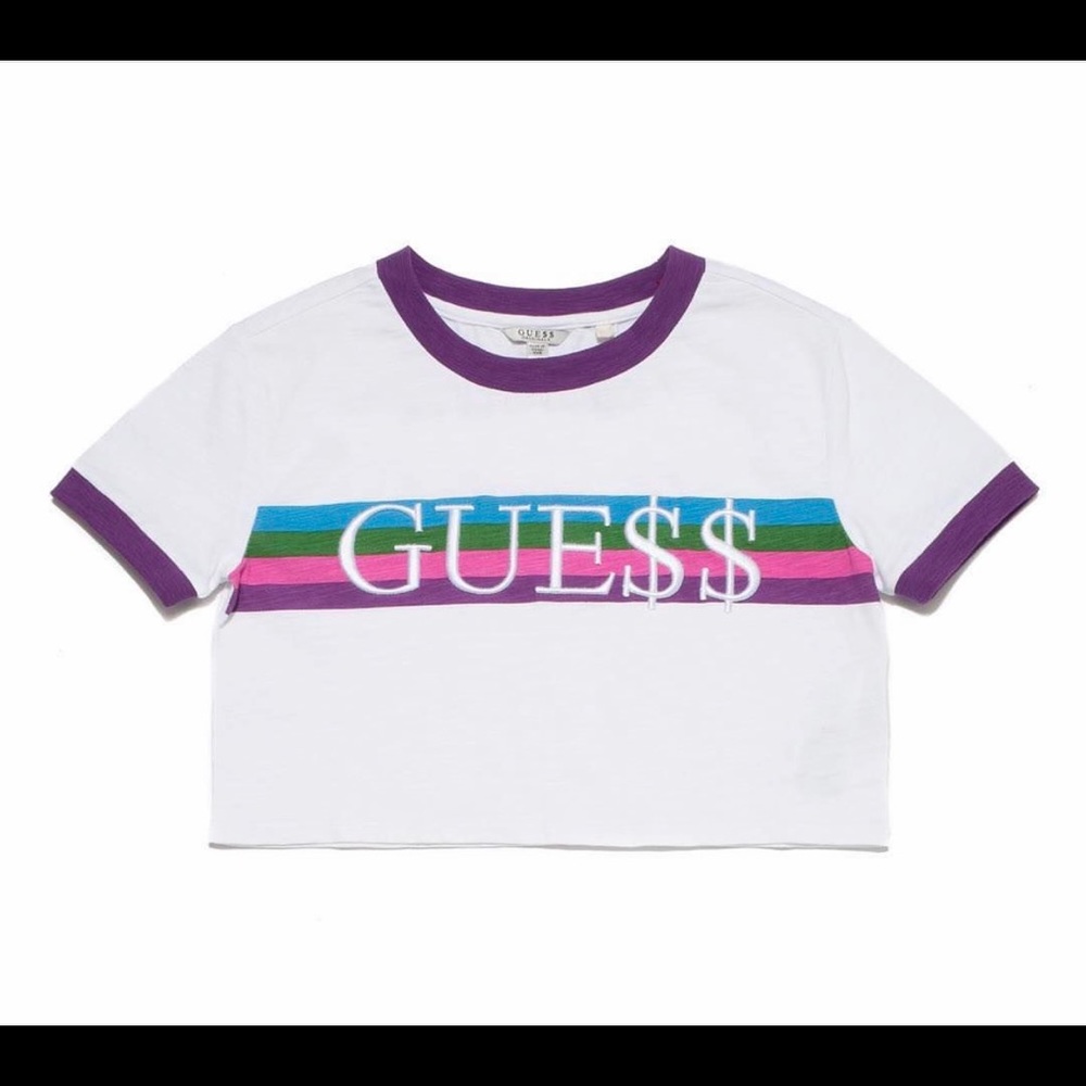 ASAP Rocky Guess Purple Crop Top XS